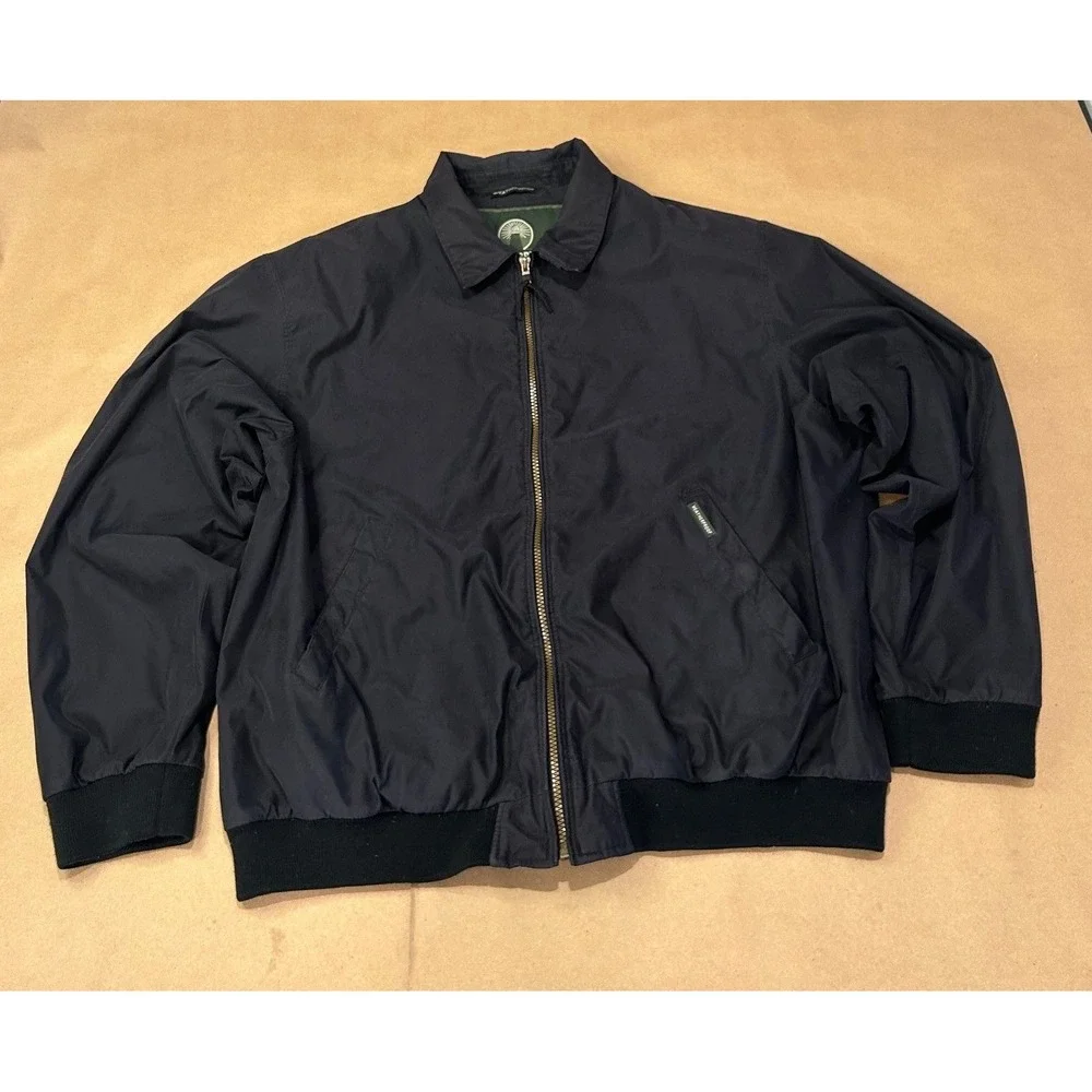 Weatherproof Black Bomber Jacket Full Zip Mens XL
